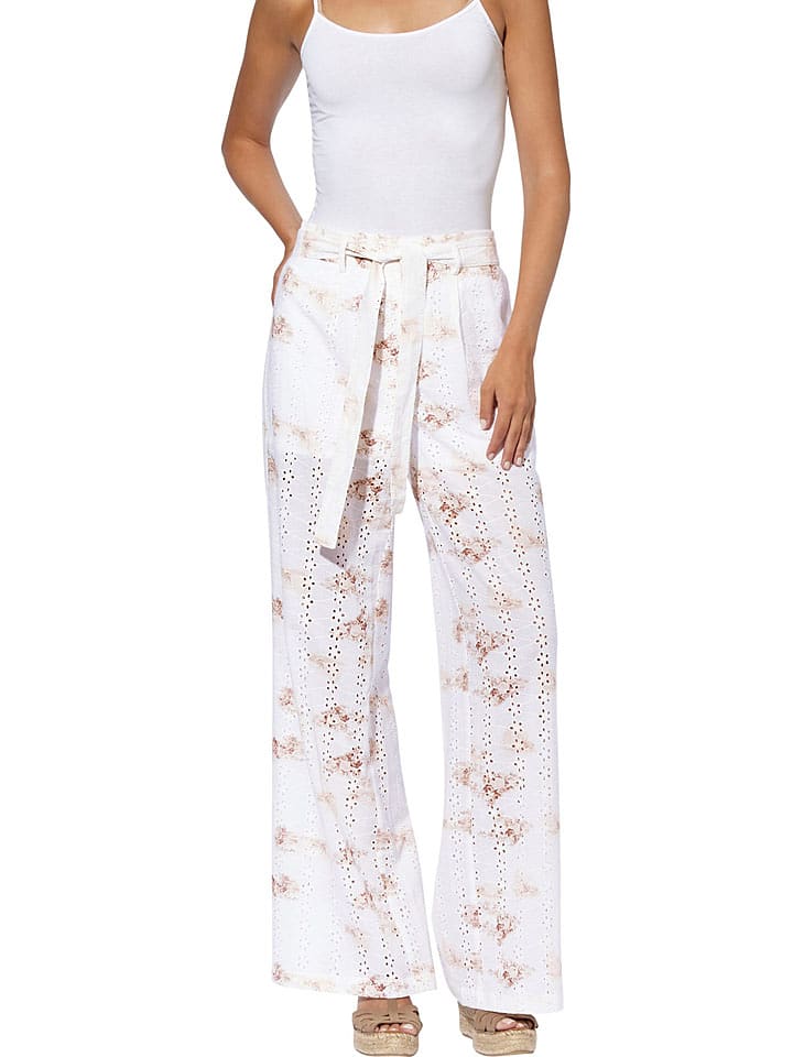 Heine Spodnie w kolorze biało-beżowym rozmiar: 42