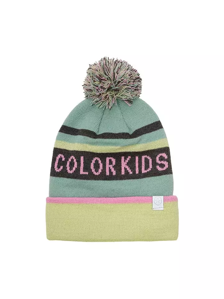 Color Kids Czapka w kolorze turkusowo-żółtym rozmiar: 54 cm