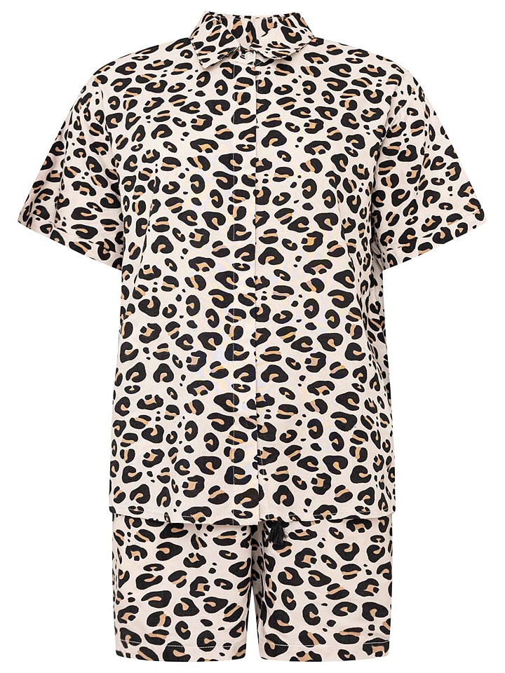 Zwillingsherz 2-częściowy zestaw "Leo Love" w kolorze kremowo-czarnym rozmiar: L/XL