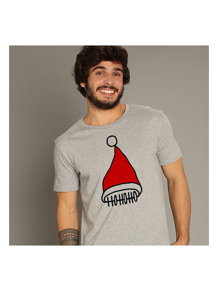 WOOOP Koszulka "Ho Ho Ho" w kolorze szarym rozmiar: S