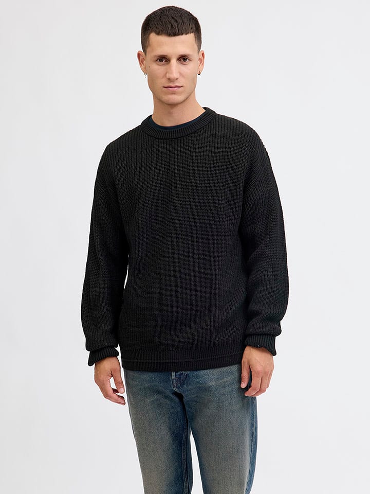 Jack & Jones Sweter "Kaito" w kolorze czarnym rozmiar: XXL