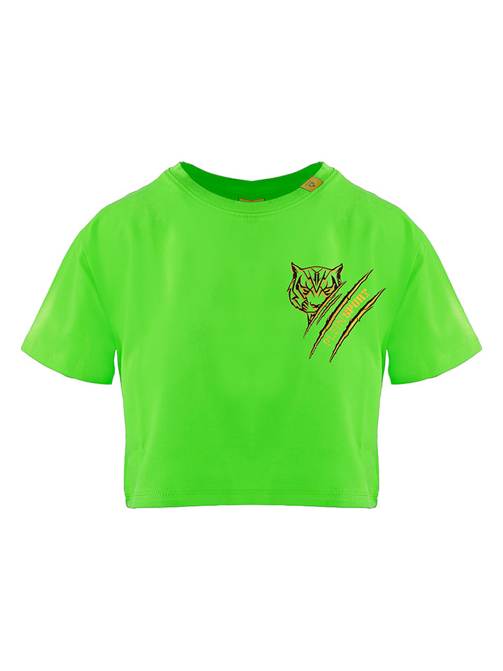 Plein Sport Koszulka w kolorze zielonym rozmiar: S