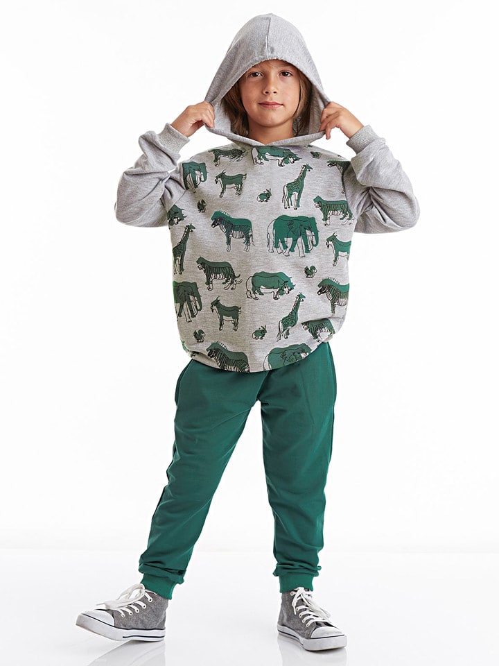 Denokids 2-częściowy zestaw w kolorze szaro-zielonym rozmiar: 140