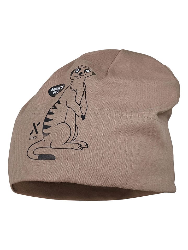MaxiMo Czapka beanie w kolorze jasnobrązowym rozmiar: 53 cm