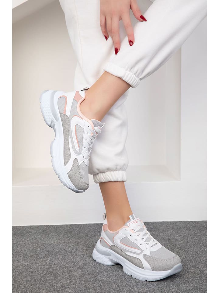 trendyol Sneakersy w kolorze szarym rozmiar: 39