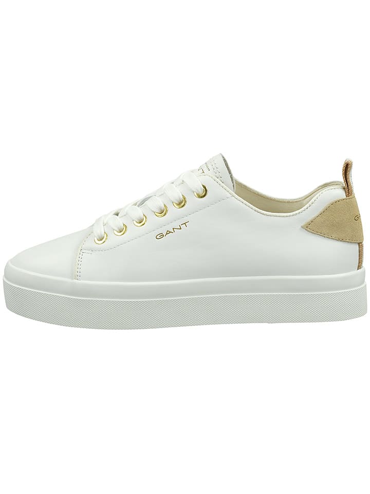GANT Footwear Skórzane sneakersy "Avona" w kolorze białym rozmiar: 41