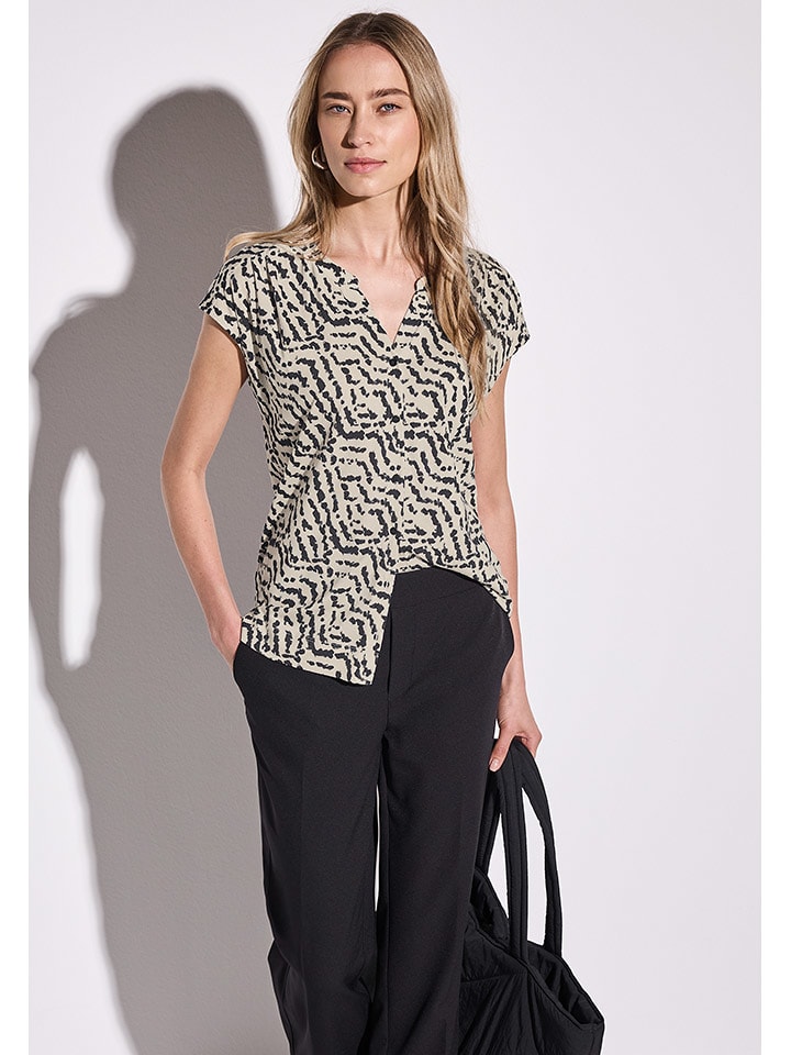 Street One Bluzka w kolorze beżowym rozmiar: 40