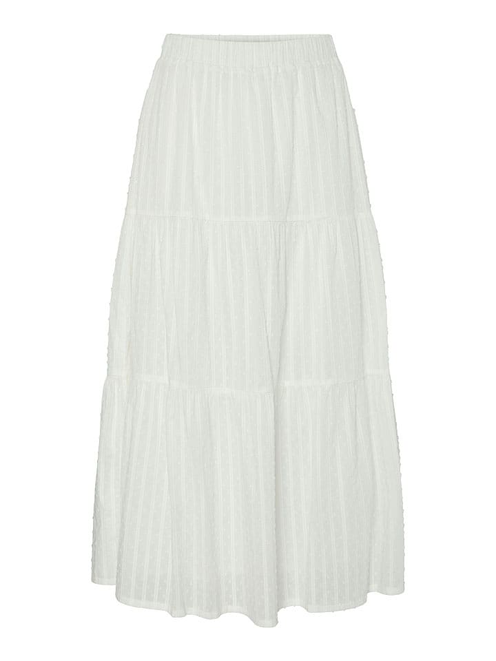 Pieces Spódnica "Fiona" w kolorze kremowym rozmiar: XL