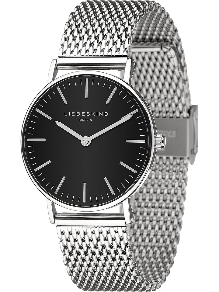 Liebeskind Zegarek kwarcowy w kolorze srebrno-czarnym rozmiar: onesize