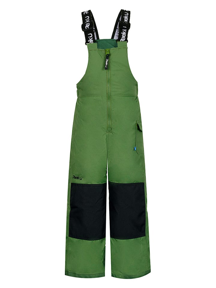 Peek U Spodnie narciarskie "Fisher" w kolorze zielonym rozmiar: 122
