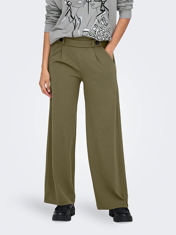 JDY Spodnie "Geggo" w kolorze khaki rozmiar: M/L30