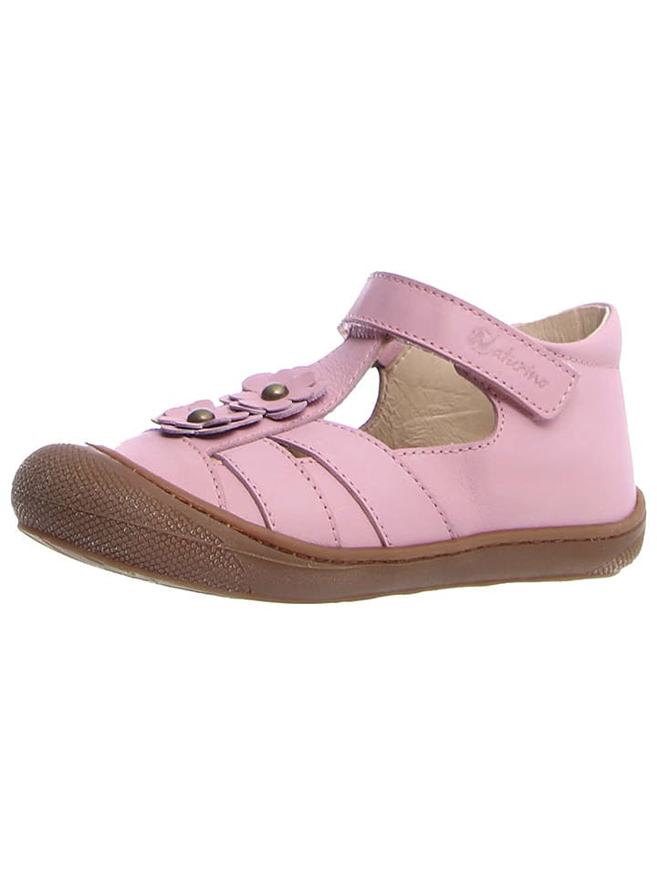 Naturino Skórzane półsandały "Maggy" w kolorze jasnoróżowym rozmiar: 20