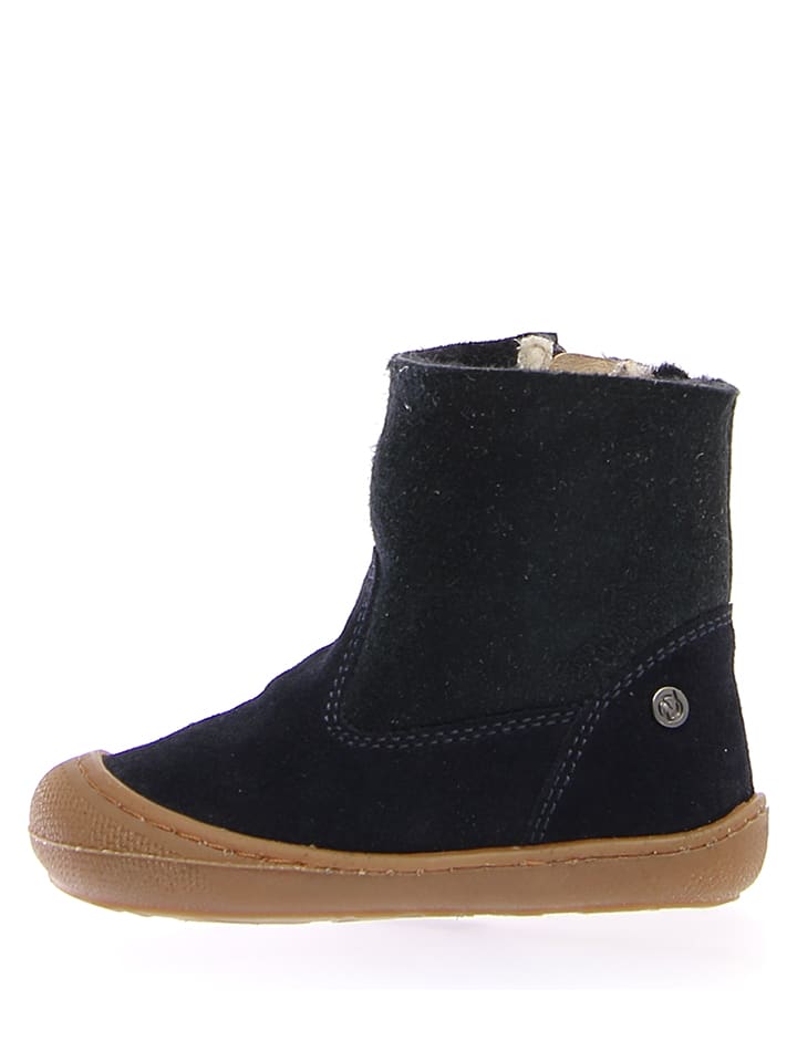 Naturino Skórzane botki "Cot" w kolorze granatowym rozmiar: 23
