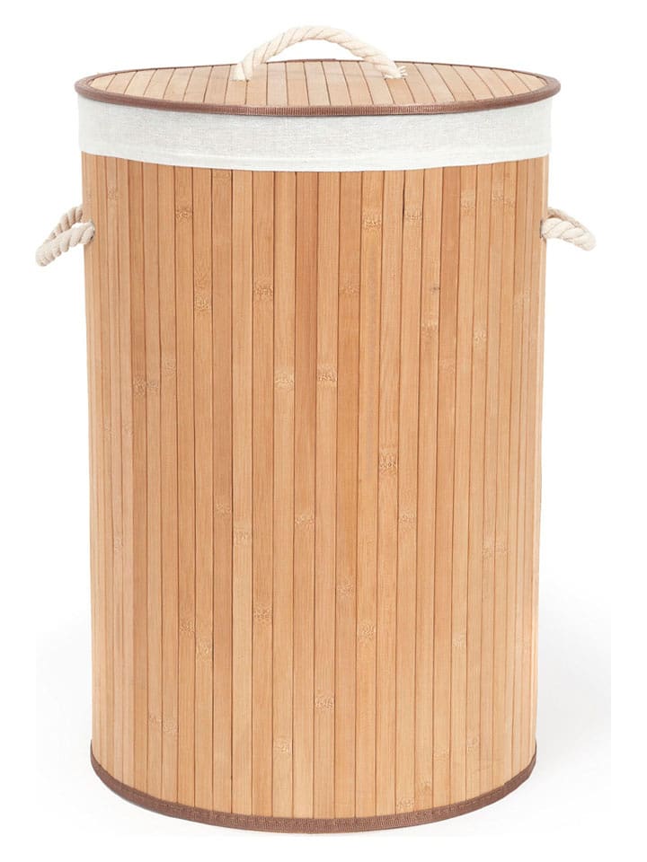 Compactor Kosz w kolorze jasnobrązowym na pranie - wys. 60 x Ø 40 cm rozmiar: onesize