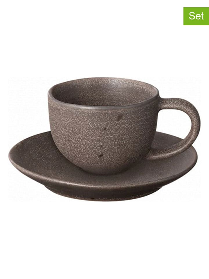 Blomus 2-częściowy zestaw "Kumi" w kolorze brązowym do espresso - 60 ml rozmiar: onesize