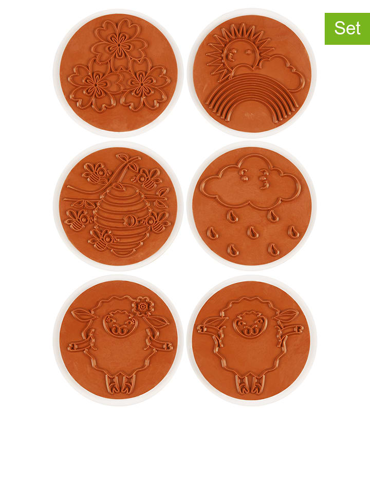 SUNNYSUE 6-częściowy zestaw stempelków - 3+ rozmiar: onesize