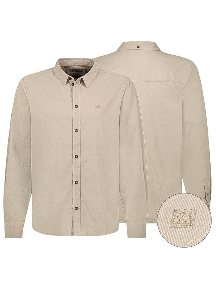 Eight2Nine Koszula sztruksowa w kolorze beżowym rozmiar: L