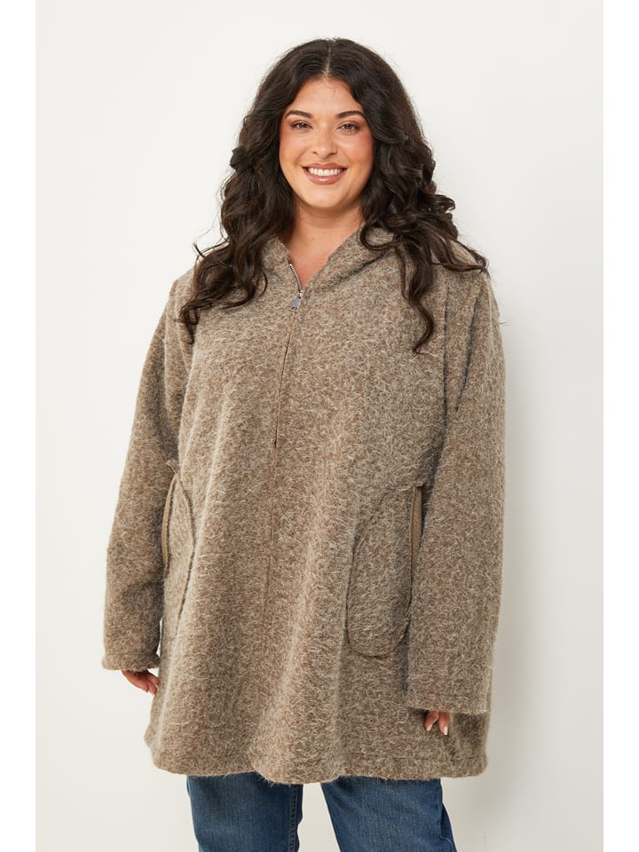 Curvy Lady Kurtka przejściowa w kolorze beżowym rozmiar: 40/42