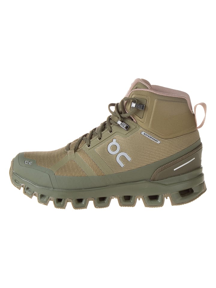 ON RUNNING Botki turystyczne "Cloudrock Waterproof 1" w kolorze khaki rozmiar: 37,5