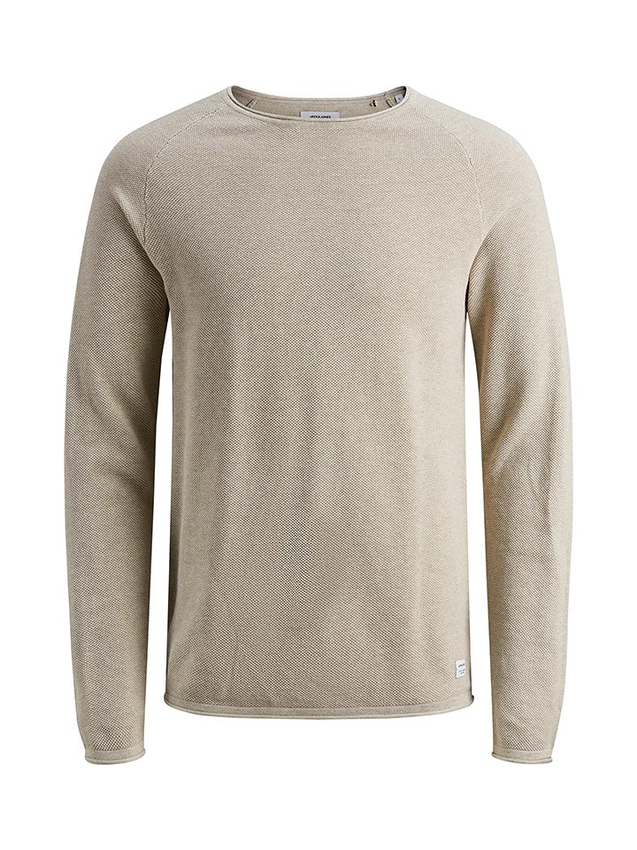 Jack & Jones Sweter "Hill" w kolorze beżowym rozmiar: S