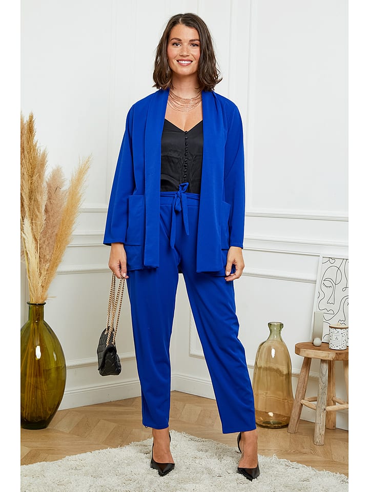 Curvy Lady 2-częściowy zestaw w kolorze niebieskim rozmiar: 44/46