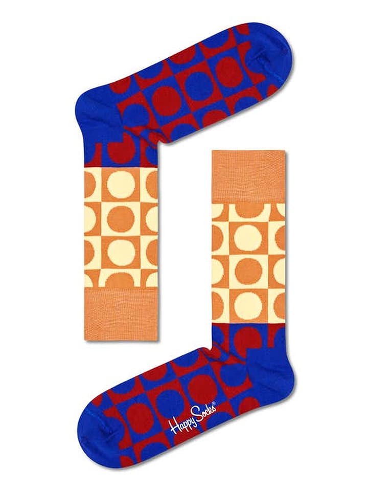 Happy Socks Skarpety w kolorze niebiesko-beżowym rozmiar: 41-46