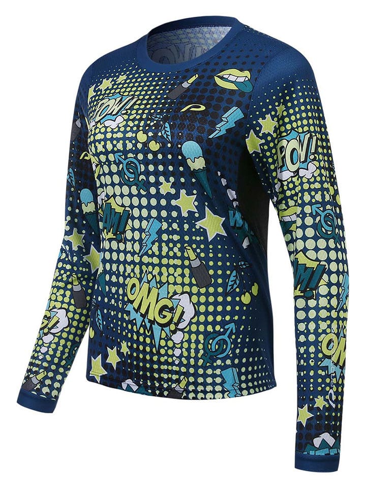 Protective Koszulka kolarska "Bang" w kolorze zielono-niebieskim rozmiar: 38