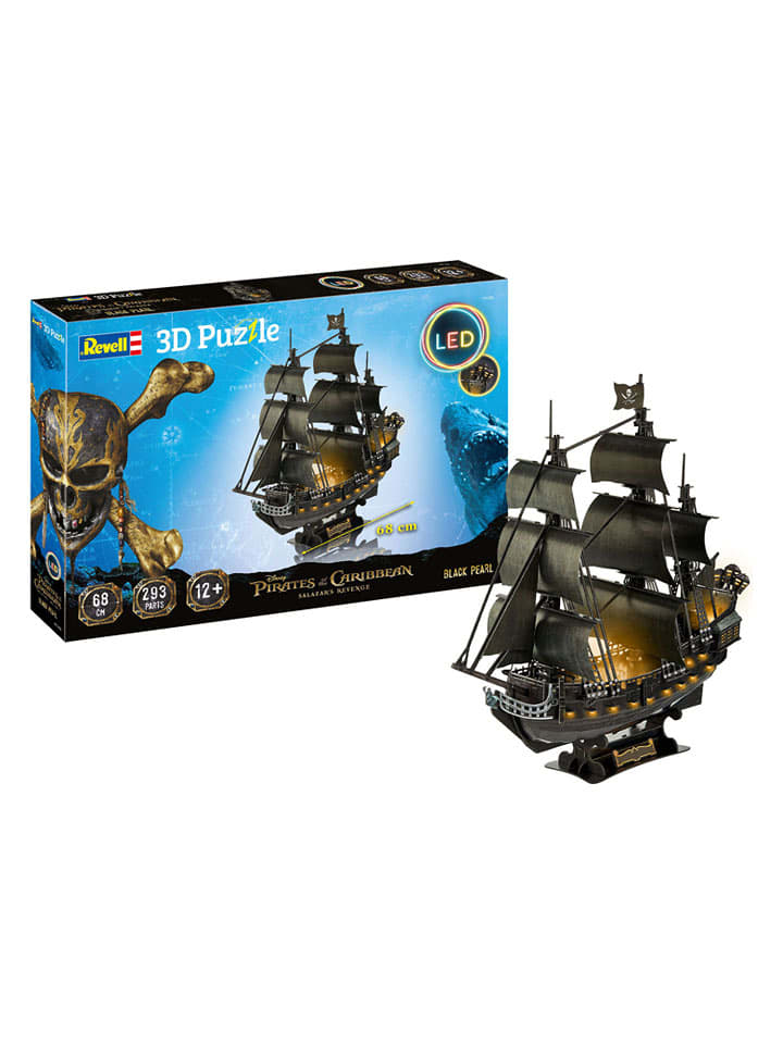 Revell 293-częściowe puzzle 3D "Black Pearl - LED Edition" - 12+ rozmiar: onesize