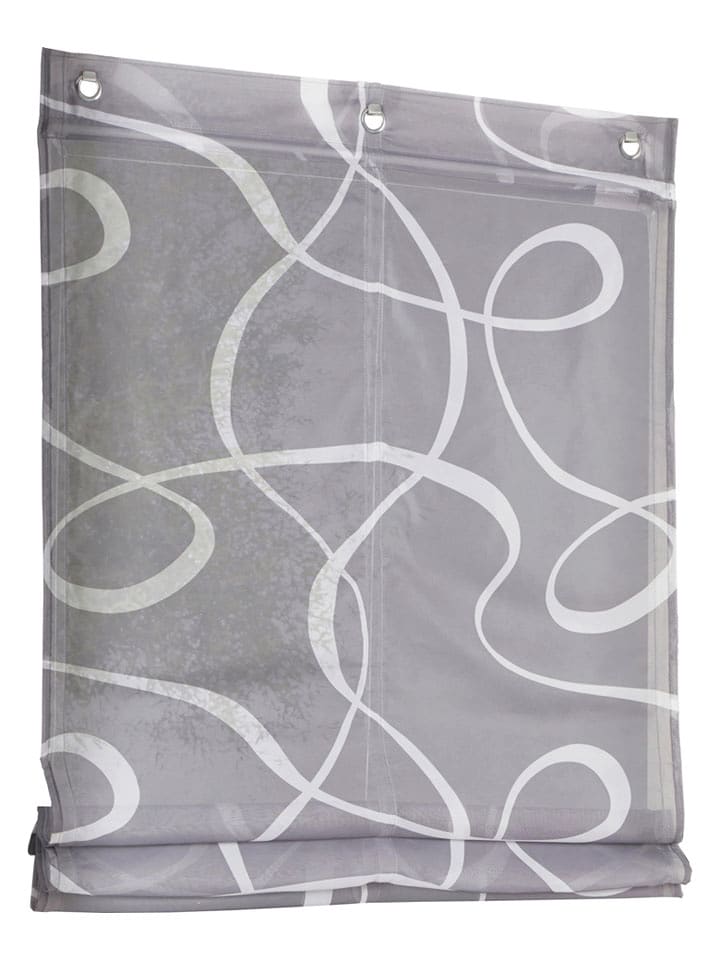 heine home Roleta rzymska w kolorze szarym rozmiar: 140x60 cm