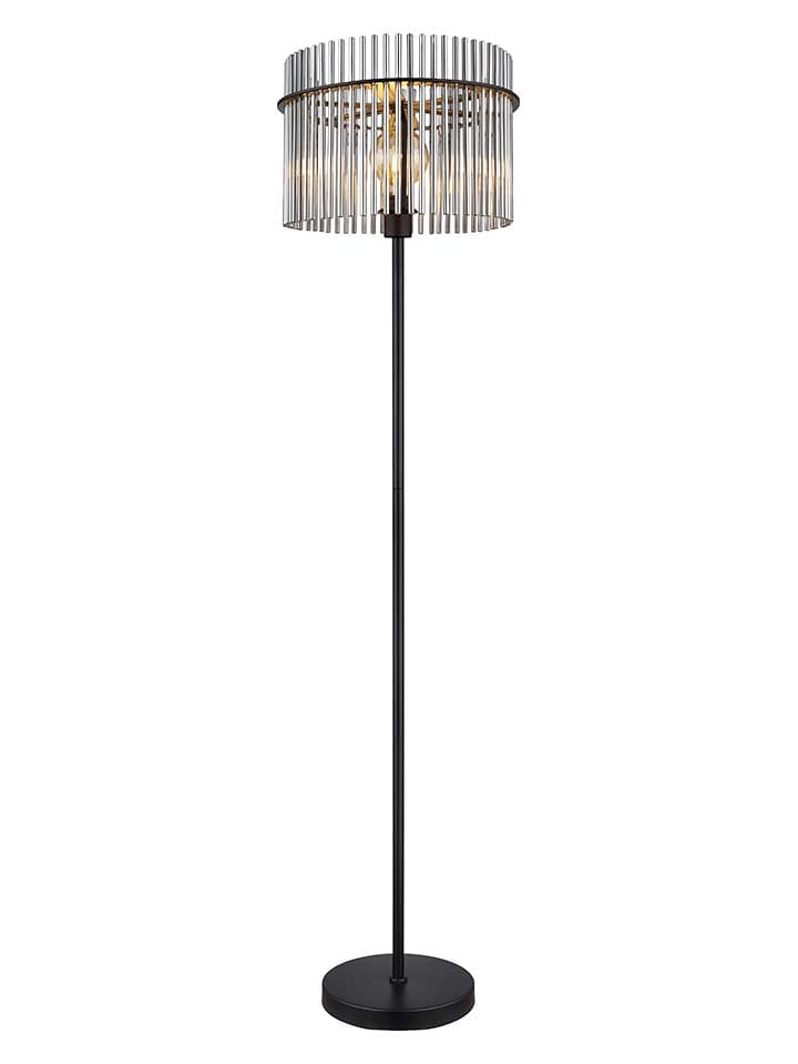 Globo lighting Lampa stojąca "Gorley" w kolorze czarno-szarym - wys. 152 cm rozmiar: onesize