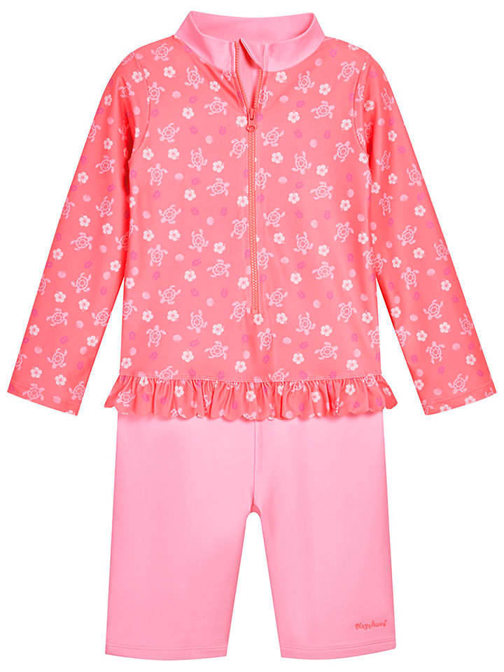 Playshoes Strój kąpielowy "Hawaii" w kolorze różowym rozmiar: 74/80