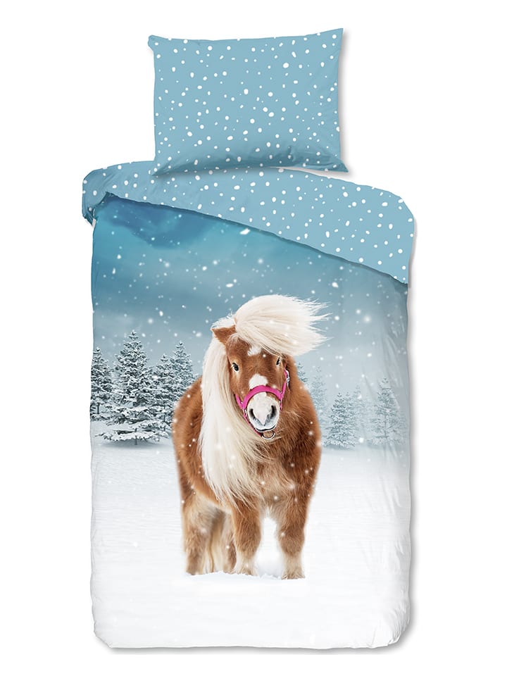 Good Morning Komplet pościeli flanelowej "Sweet" ze wzorem rozmiar: 135x200 cm