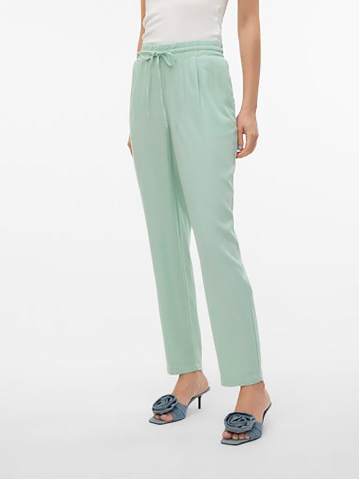 Vero Moda Spodnie w kolorze turkusowym rozmiar: M