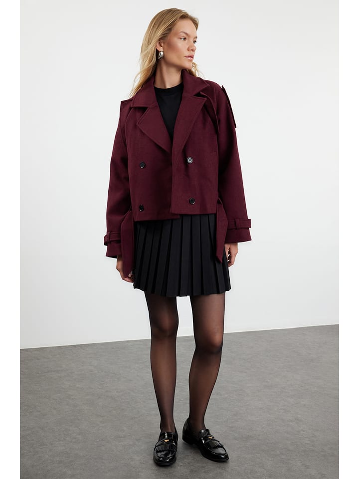 trendyol Kurtka przejściowa w kolorze czerwonym rozmiar: 38