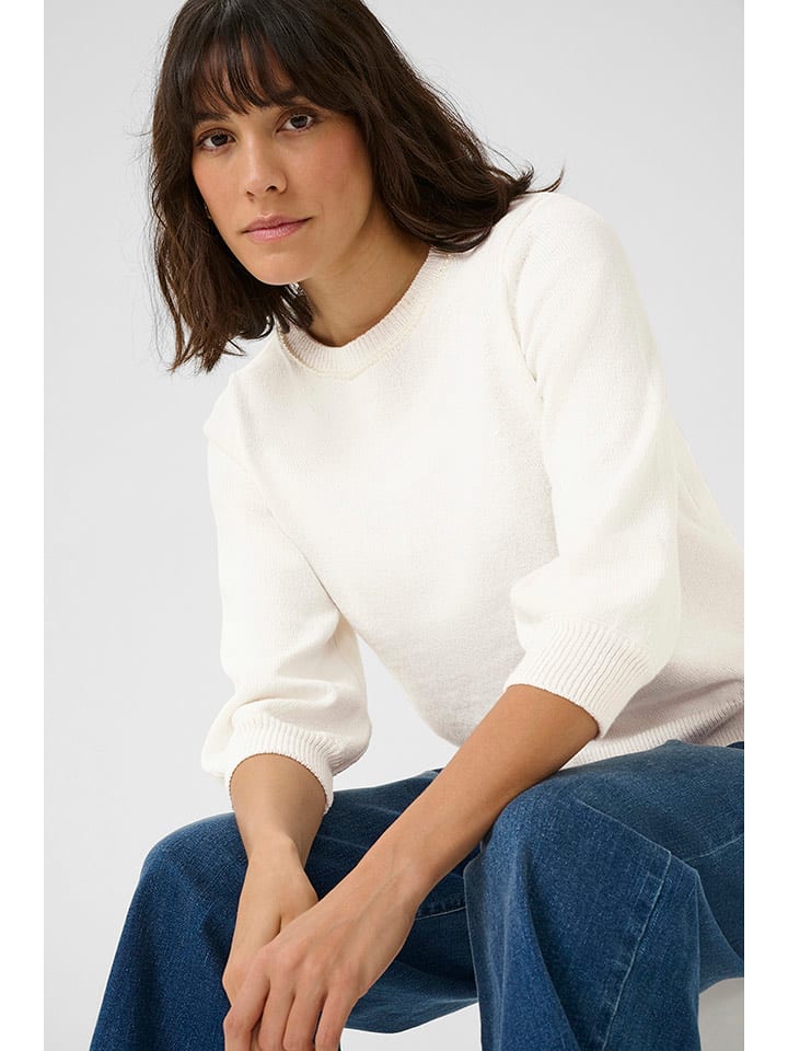 Kaffe Sweter w kolorze kremowym rozmiar: M