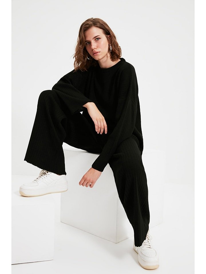 trendyol 2-częściowy zestaw w kolorze czarnym rozmiar: M