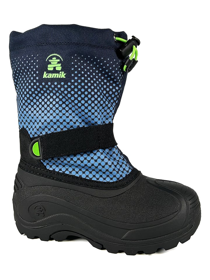 Kamik Kozaki zimowe "Slide" w kolorze niebiesko-czarnym rozmiar: 28/29