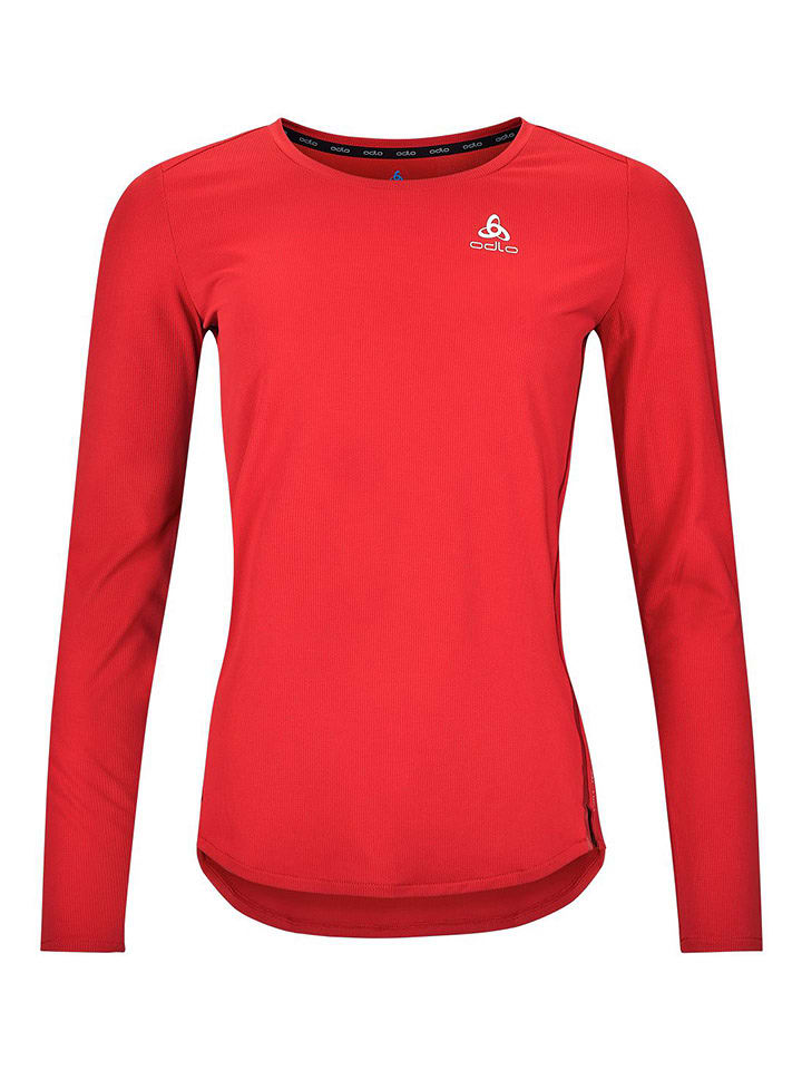Odlo Koszulka "Zeroweight Chill-Tec" w kolorze czerwonym do biegania rozmiar: S