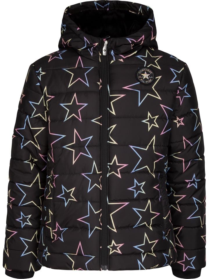 Converse Kurtka pikowana w kolorze czarnym rozmiar: 140-152