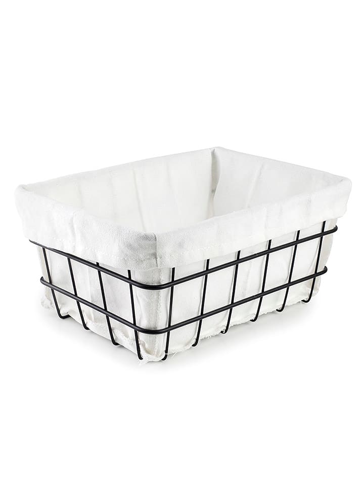 Ibili Koszyk w kolorze czarno-białym na pieczywo - 20 x 18 cm rozmiar: onesize