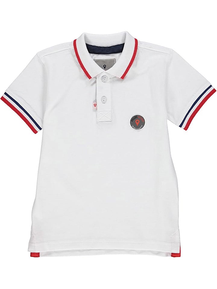 Peak Mountain Koszulka polo w kolorze białym rozmiar: 104