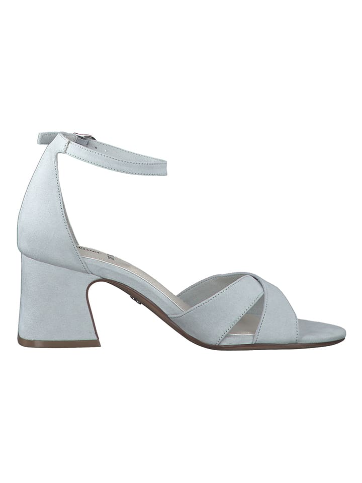 s.Oliver Sandały w kolorze błękitnym na obcasie rozmiar: 40