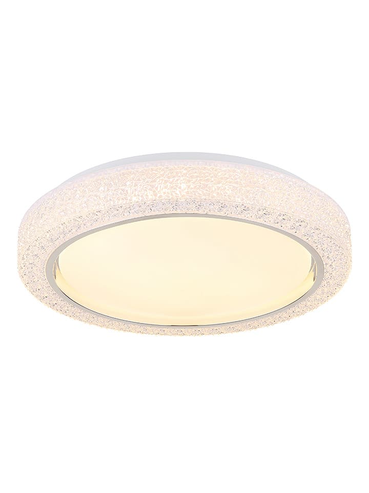 Globo lighting Lampa sufitowa LED "Liami" w kolorze białym - wys. 8 x Ø 40 cm rozmiar: onesize