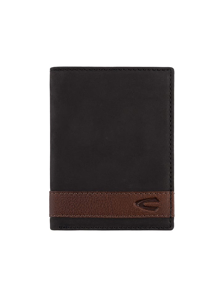 Camel Active Skórzany portfel "Taipeh" w kolorze czarnym - 9,5 x 12,5 x 2 cm rozmiar: onesize