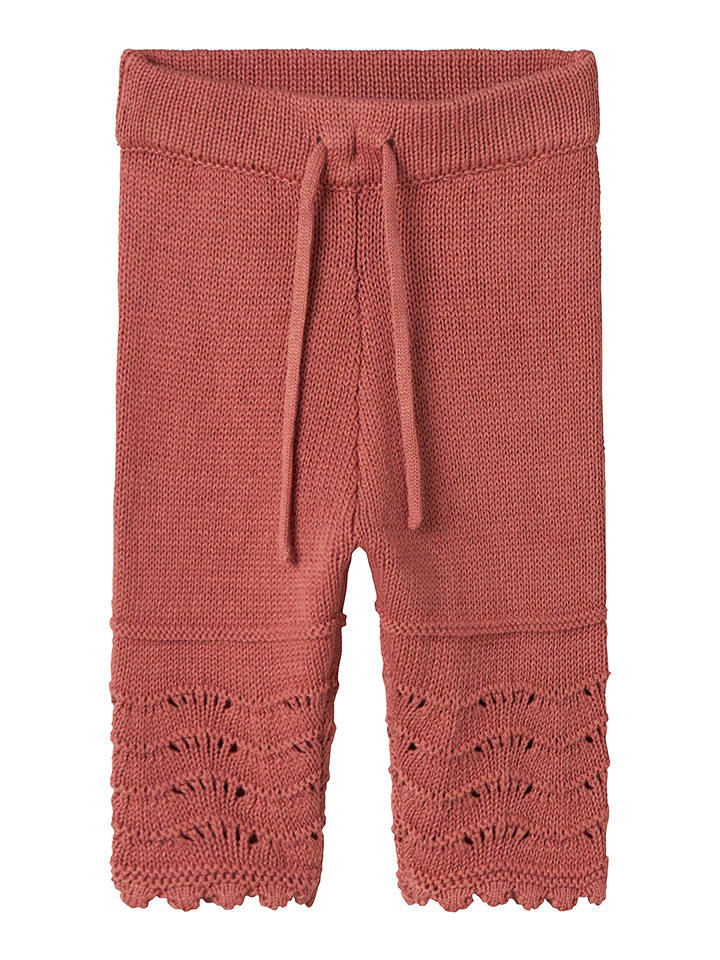 Lil Atelier Spodnie w kolorze ciemnoczerwonym rozmiar: 56