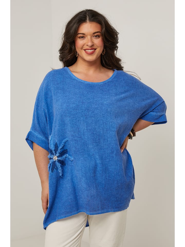 Curvy Lady Bluzka w kolorze niebieskim rozmiar: 44/46