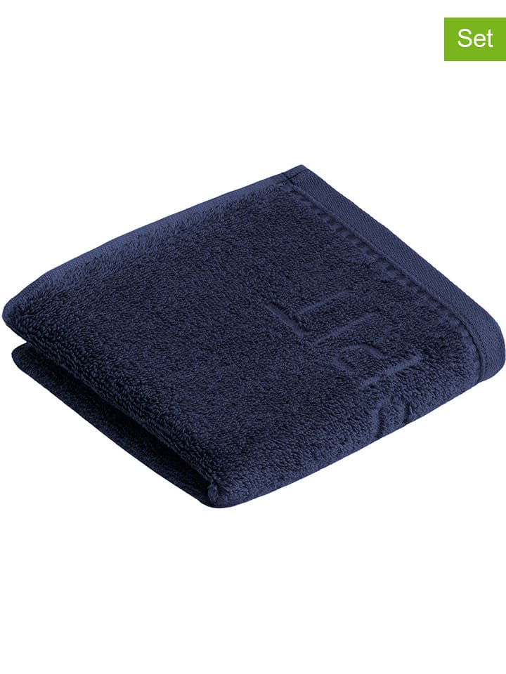 ESPRIT Ręczniki (6 szt.) "Modern Solid" w kolorze granatowym dla gości rozmiar: 30x50 cm