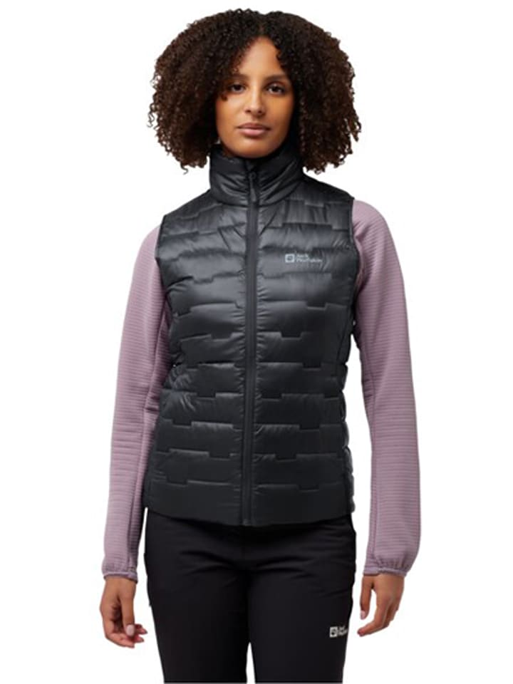 Jack Wolfskin Kamizelka puchowa "Passamani" w kolorze czarnym rozmiar: XXL