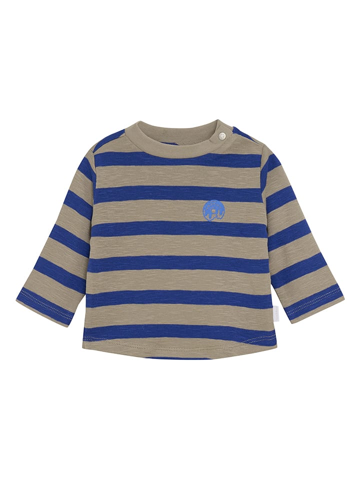 Noppies Koszulka w kolorze beżowo-niebieskim rozmiar: 86