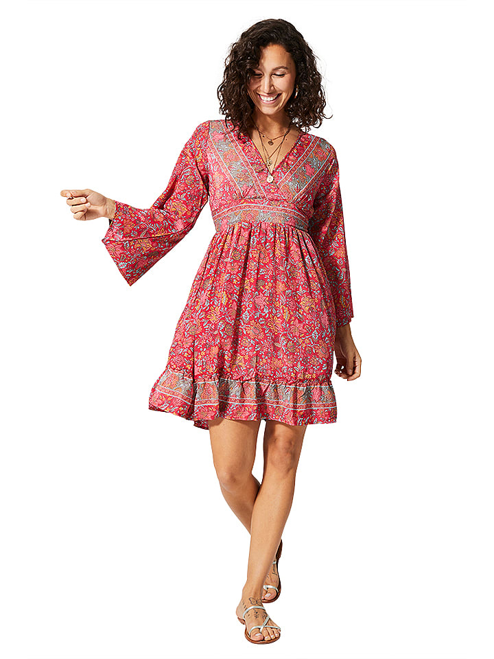 Ipanima Sukienka w kolorze czerwonym ze wzorem rozmiar: 38/40